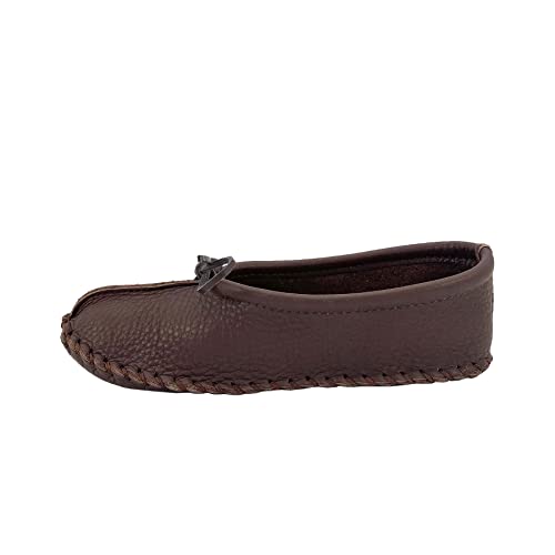 Laurentian Chief Women's Elk Hide Ballerina Moccasins2