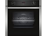 Four encastrable EcoClean Neff B1ACD5AN0 - Four EcoClean Inox - multifonction - Chaleur tournante ou pulsée - Hydrolyse - 71 litres - Porte tempérée (3 vitres) - Classe énergétique A