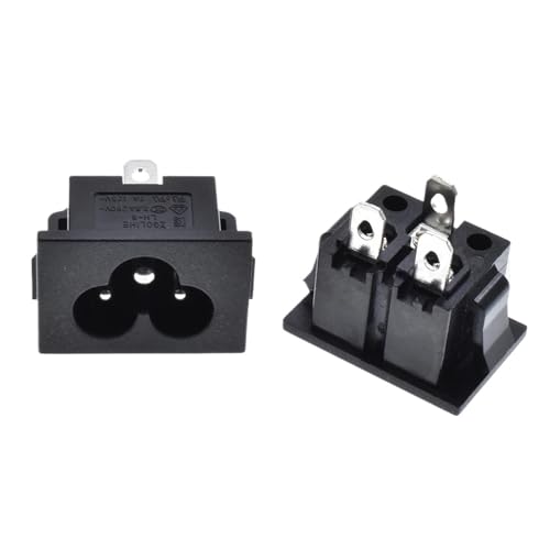 Prise d'alimentation mâle IEC 320 C6 pour réparer chargeur ordinateur portable 3 plots