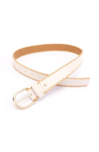 kate spade new york Women's 1.5 Inch Bow Belt with Straw Edge, Stylish Accessory with Adjustable Sizing4