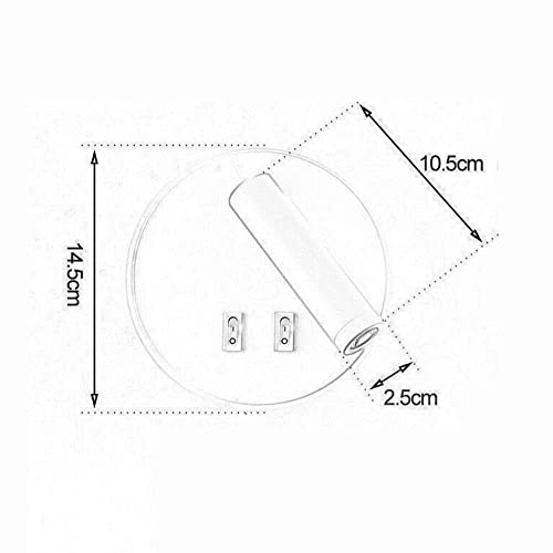 Lámpara de pared LED giratoria con interruptor ajustable para una lectura cómoda en la cama 6