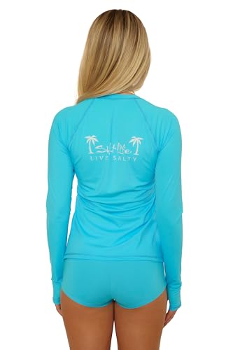 Salt Life Women's Rash Guard Top, Long Sleeve, UPF 50+, Uv Sun Protection, Beach Cover Ups2