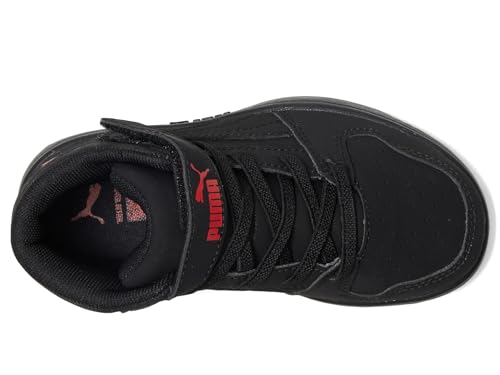 Image of PUMA Kids' Rebound Layup Mid Hook and Loop Sneakers