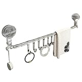 Badetuchhalter – Badewannenhalter, verstellbar, für Mantel, Kleidung, Hosen, Hüte, Schlüssel, Badezimmer, Küche, Café, Hotel