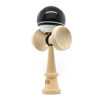 Skill Addicts Starter Kendama, modernes Holz-Kendama original für Tricks, für Kinder und Erwachsene - Schwarz