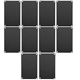  BESPORTBLE 10 Piezas Letrero Grabado Con Por Favor Placa De Nombre De Puerta En Signo De La Puerta Plano Señales Name Plates Señal Wifi Letrero De Acero En Aluminio Black