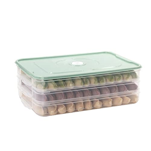 TAKOXIA Caja de albóndigas multicapa para refrigerador con tapa, bandeja organizadora de conservación de alimentos