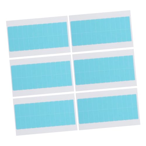 WEKADRIN Hair Extension Tape 6 Sheets/72pcs Double-Sided Replacement Tape High-Grade Pu Waterproof Gentle