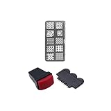 Praktisch und attraktiv: Nagelkunst, Maniküre, Stempelschablone, Schaber-Set, DIY-Nagelwerkzeug.