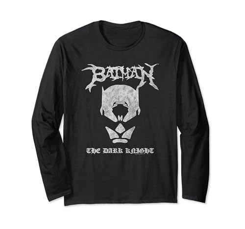 Image of Batman Black Metal Batman Long Sleeve T-Shirt