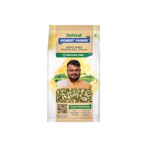 Image of DeHaat Honest Farms Pesticide Free Unpolished Moong Dal Chilka 1 KG