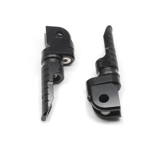 Image of MZS Motorcycle Foot Pegs Compatible with ZX4R ZX4RR ZX25R EX 400 500 Z400 Z500 2018-2026, Front Adjustable Footpegs Rider Foot Pedal Black CNC