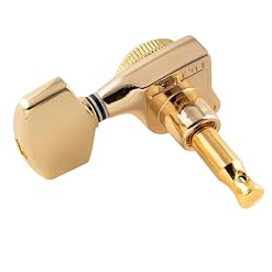 Musiclily Pro 3×3 Ratio 18:1 Guitare Mécaniques Bloquante Locking Tuners Boutons Gros Hex pour Guitare électrique/Acoustique Style LP, Doré - Les Beatles, Paul McCartney, John Lennon, RIngo Starr, George Harrison Musiclily Pro 3x3 Ratio 18:1 Guitare Mécaniques Bloquante Locking Tuners Boutons Gros Hex pour Guitare électrique/Acoustique Style LP, Doré – Image 6