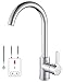 Produktbild WOOHSE Niederdruck Armatur Küche, 360° Schwenkbar Küchenarmatur Wasserhahn Niederdruck, Spültischarmatur Armatur Küche, Niederdruckarmatur Mischbatterie für Boiler