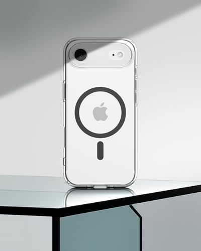 Image of Spigen for iPhone Air Case, Ultra Hybrid MagFit [TPU Covered Camera Control] [Anti-Yellowing] [Compatible with Magsafe] - Clear Graphite