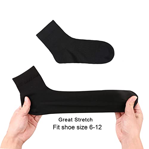 Men's and Women's Anti Odor Sweat Wicking Seamless Quarter Dress Socks2