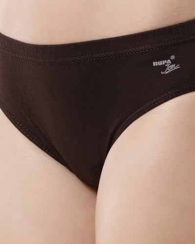 Image of Rupa Jon Solid Panty for Women | 100% Cotton Fabric | Inner Elastic | Pack of 9