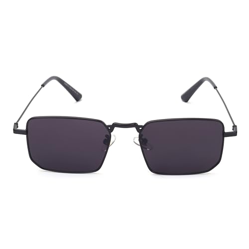 Image of HASHTAG EYEWEAR Men Sunglasses|Fashionable Goggles|UV Protection Eyewear| Black Sunglass for Men, Colour - Black