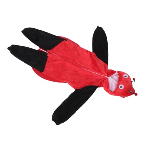 Gogogmee Costume Da Coccinella Di Halloween Per Neonati E Bambine, Costume Da Coccinella Per Animali Da Cartone Animato, Pagliaccetto Con Cerniera E Cappuccio Sfocato Per Feste Di Cosplay
