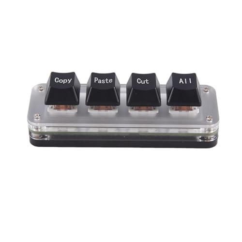 Teclado Mecánico Mini 4-Key USB-C Negro miniatura 2