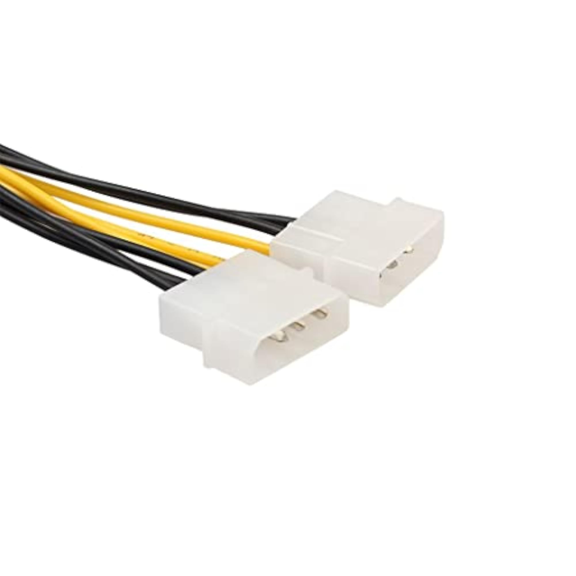 Dual 4Pin to 8Pin PCI Express Power Cable, Pack of 2