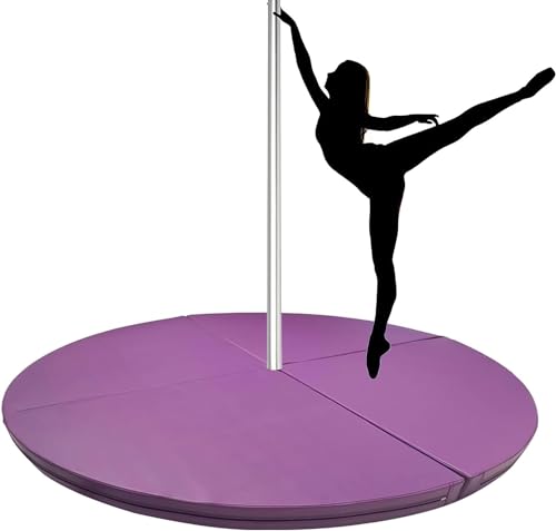 Tapis de pole dance pliable violet pour créer votre studio à la maison