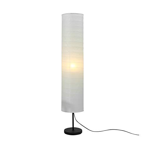 Lámpara de pie de columna para salón con pantalla de papel vertical Xuan decorativa