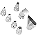 7PCS 35mm Heat Gun Nozzle Set: Stainless Steel Hot Air Nozzles for Pipe Welding and PVC Shrinking
