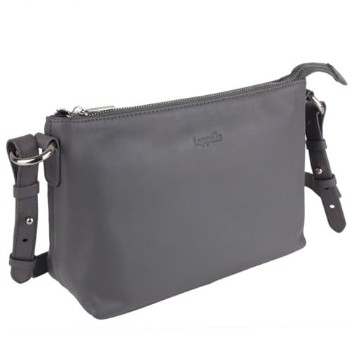 Sac à bandoulière en cuir Harriet femme pour ranger vos essentiels en gris