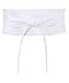 14987-WHT-OS:: KRISP One Size PU Waist Belt, White, One Size