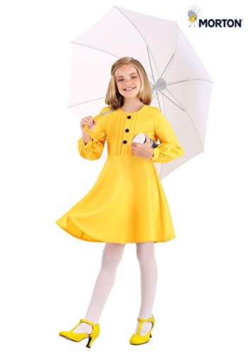 Disfraz Morton Salt Girl para Niños con Botones Decorativos y Paraguas miniatura 2