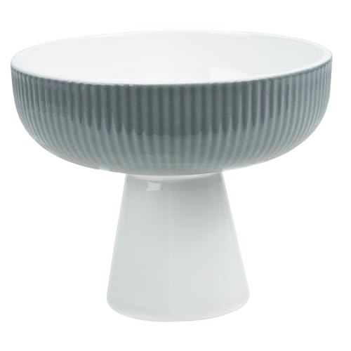 Cabilock Coppa Gelato in Ceramica Cesto Di Porta Fruttiera in Ceramica Ciotola Decorativa Con Piede Ciotola Centrotavola Fruttiera Decorativa Ciotola Piedistallo Yogurt Ciotola Di Cristallo