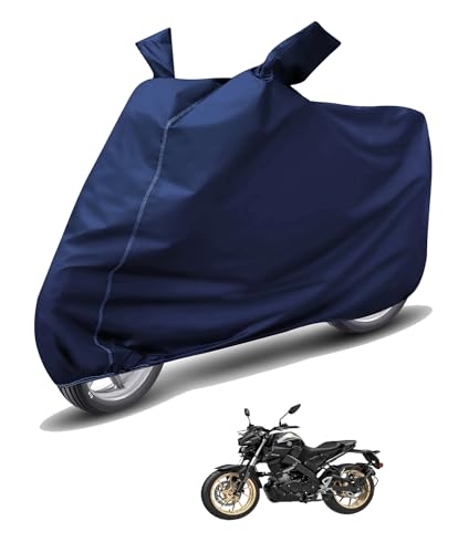 Image of Auto Hub Waterproof Bike Cover Compatible with Yamaha MT 15 Dustproof, UV Protection Two Wheeler Bike MT-15 Cover - Blue
