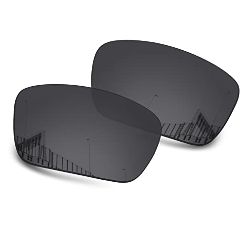 Image of Well-aimed Replacement Lenses Compatible with Oakley Fuel Cell OO9096 Sunglasses - Black Polarized