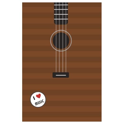 CUADERNO NOTAS - Ukelele: 100 páginas líneas A5 (CUADERNOS Classic Edition Guitar Riff)