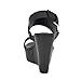 Calvin Klein Women's Kanova Wedge Sandal, Black Logo Multi, 7.5
