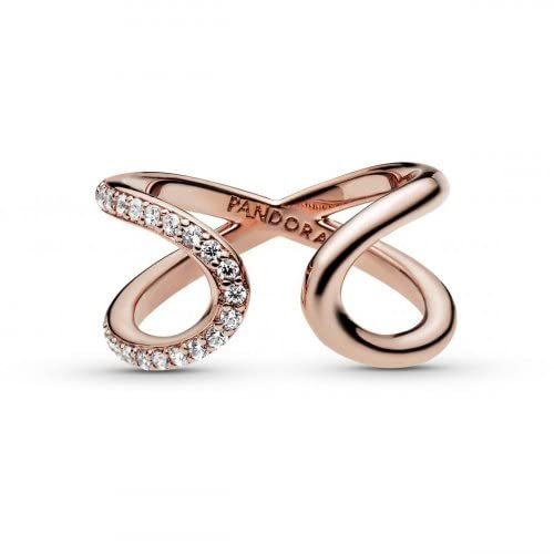 Pandora Womens Base Metal Not Applicable Rings, Size 52, Metal, Cubic Zirconia #TOP8