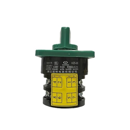 Interrupteur inverseur électrique HZ5-20/4 M04 triphasé 20A 4KW - 3