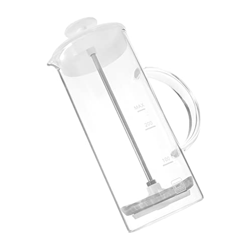 BEBEMOKO 1pc Manual Coffee Pot Glass Frothing Pitcher Thickened Handle - for Home Kitchen Restaurant Use for Cappuccino Latte Art