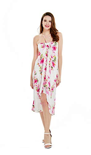 Image of Women's Hawaiian Luau Halter Dress in Signature Prints