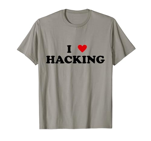 Appassionato di sicurezza informatica I Heart Hacker - I Love Hacking Maglietta