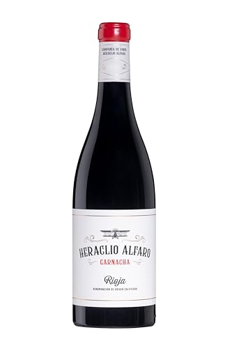 Heraclio Alfaro Garnacha 2021 – Vino Tinto Rioja DOCa – 750 ml – Garnacha 100% – Crianza en roble francés – Vino español elegante y afrutado