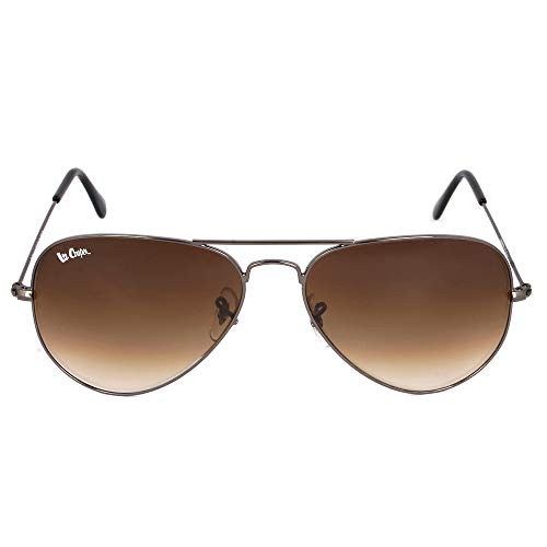 Image of Lee Cooper Gradient Aviator Unisex Sunglasses - (LC9000FOA C1 62|62|Grey Color Lens)