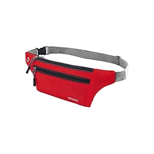 Pack For Running Phone Holder For Running Belt For Women Waist Pack Waist Bag Girls Sports Bag (Red, One Size)