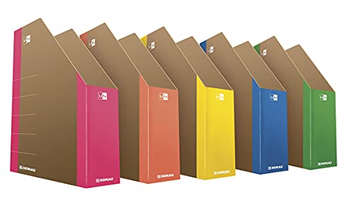 DONAU LIFE 3550001FSC-30 Stehsammler Stehordner Archive Box Pappe/ Karton - Rosa| bis zu 500 Blatt Für Büro, Schule und Zuhause zur Aufbewahrung von Dokumenten im A4 Format, Archivierung von Magazinen