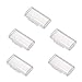 Bettomshin 5Pcs 2xAAA Battery Organizer, Hard Battery Storage Box, Storage Containers Box, Battery Holder, Clear Battery Storage Case, 1.86