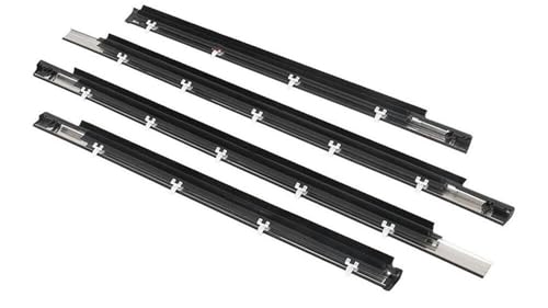 Sellos Puertas Ventanas 75710-0C010 75720-0C010 4 Piezas Burlete De Ventana Moldura Puerta Exterior Cinturón Sellado Negro Para Toyota Para Sequoia 2001-2007 Accesorios coche