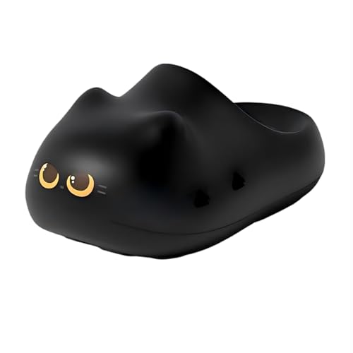Pantoufles chat femme en peluche amusant et chaussures d'intérieur