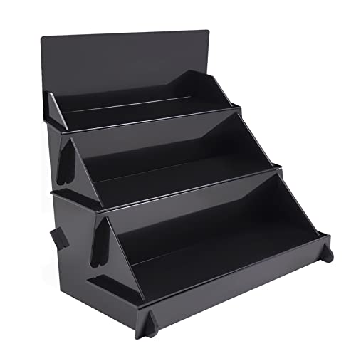 MgcSTEM 18.55"x16"x15" Portable Product Display Stand - Black Table for Craft Shows, Retail, Farmers Markets, Candy, Vendors - Repeatable Assembly/Disassembly Shelf