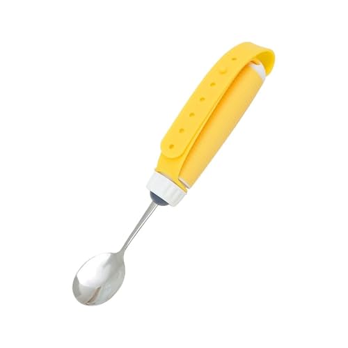 Unlnsiy 高齢者 スプーン 保障 食器 高齢者 子供 障害者 介護用 回転 補助スプーン 補助フォーク 高齢者/障害者/子供 滑り止め(スプーン) 介護用 高齢者 (スプーン)